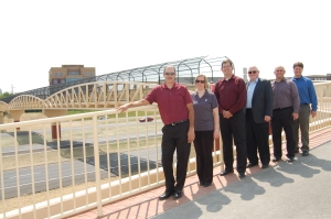 Members of the LJB project team at the ribbon cutting ceremony.