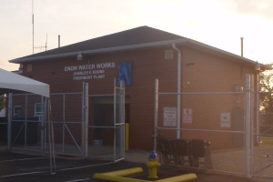 Village of Enon water treatment plant building after the unveiling.